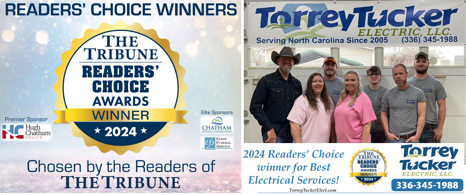 Yadkin Valley – Voted #1 in Electrical Services: 2020, 2021, 2022, 2023, 2024